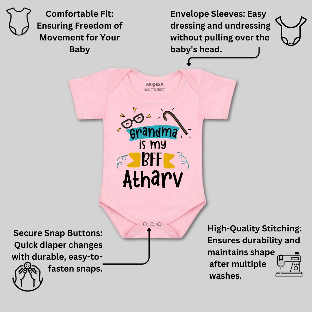 Arvesa Grandma Is My BFF Baby Boy & Girl Dress