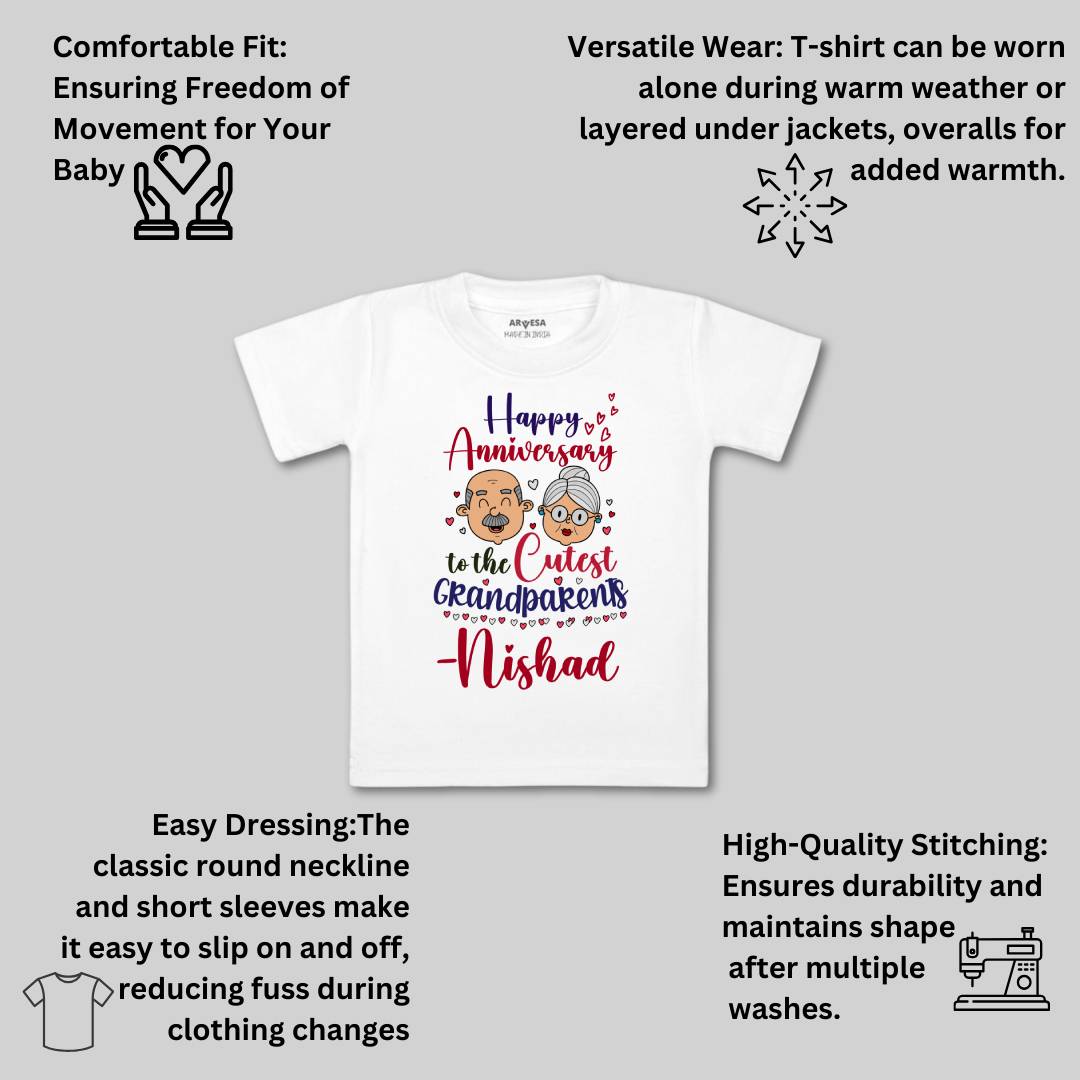 Arvesa Happy Anniversay GrandParents Baby Boy & Girl Dress