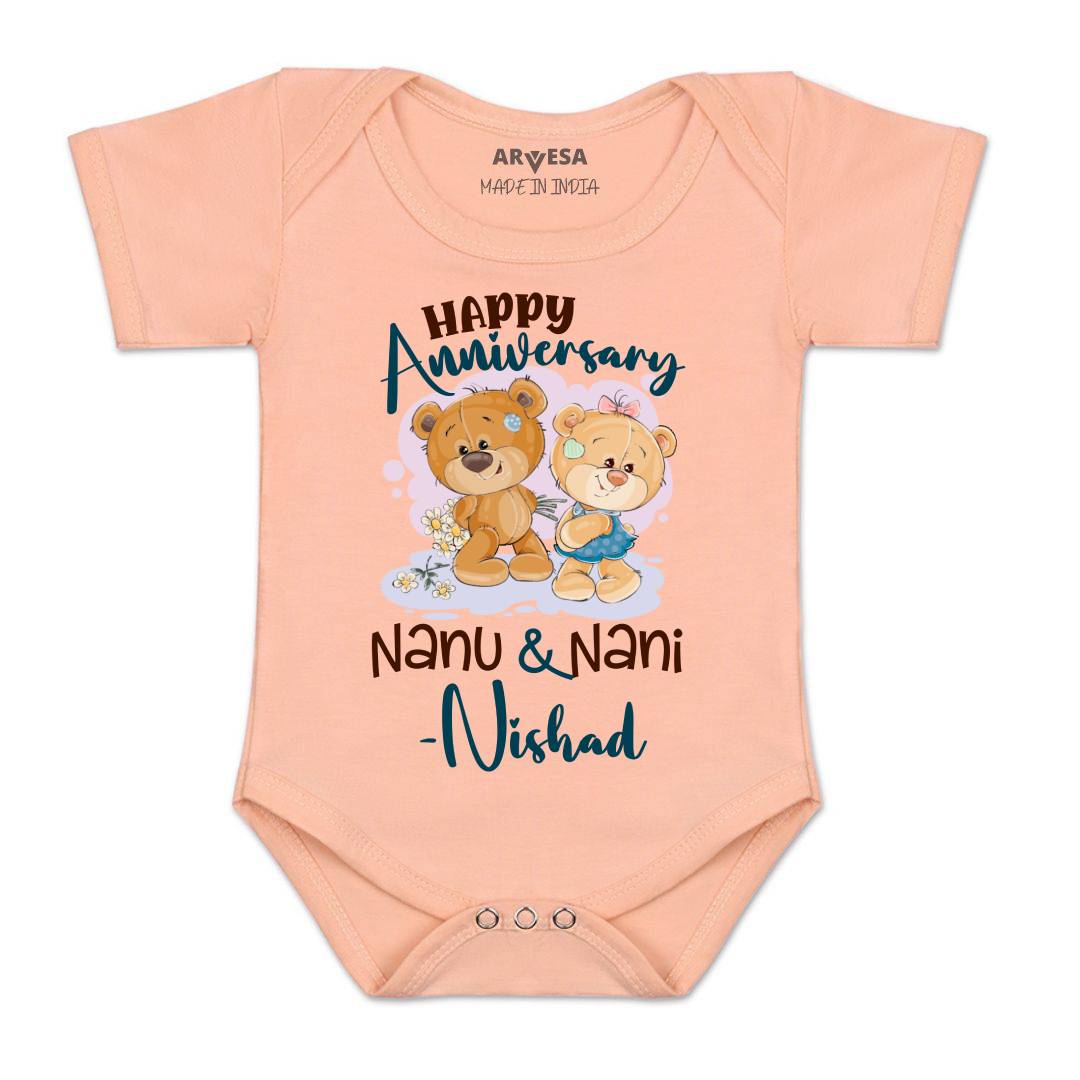 Arvesa Happy Anniversay Nanu & Nani Baby Boy & Girl Dress