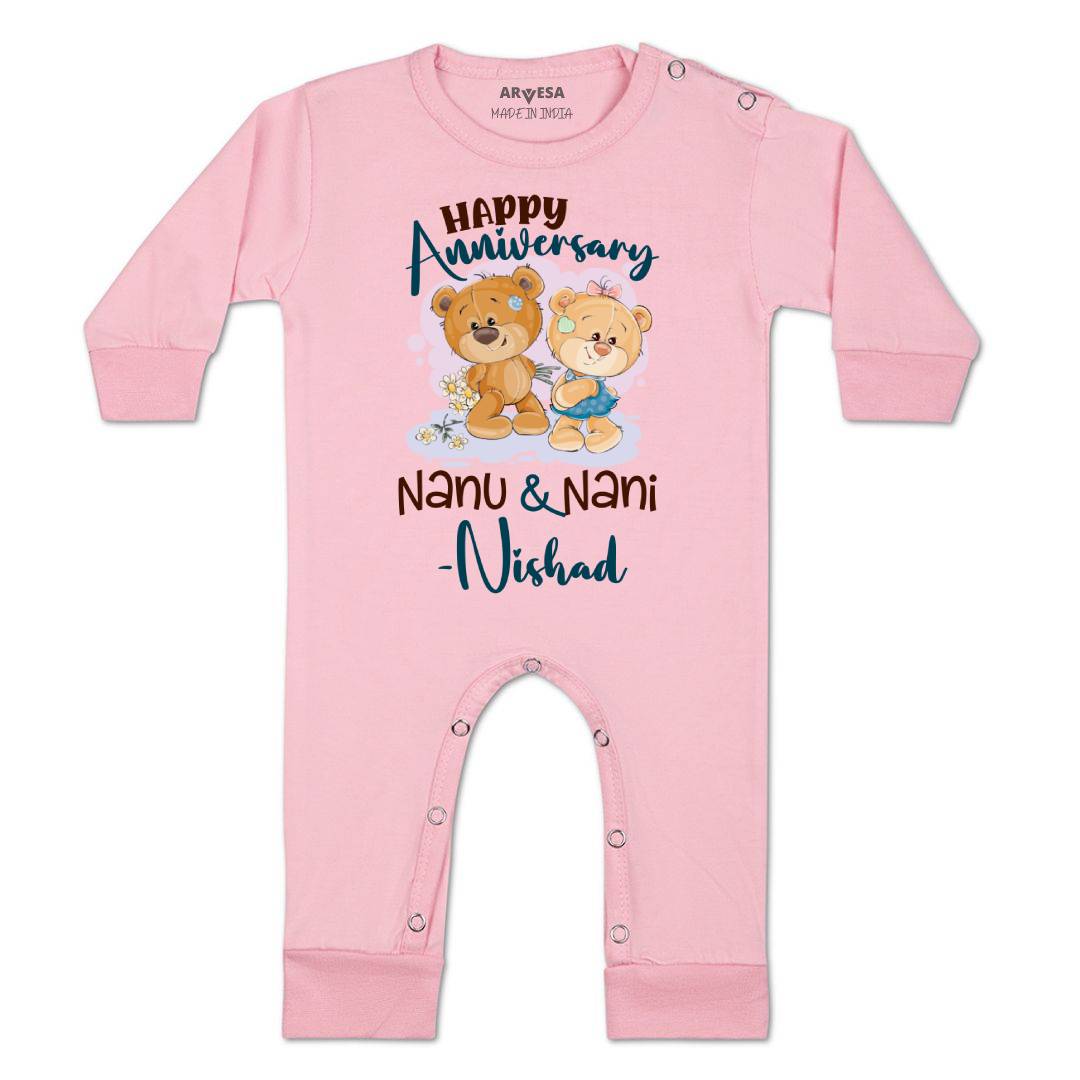 Arvesa Happy Anniversay Nanu & Nani Baby Boy & Girl Dress