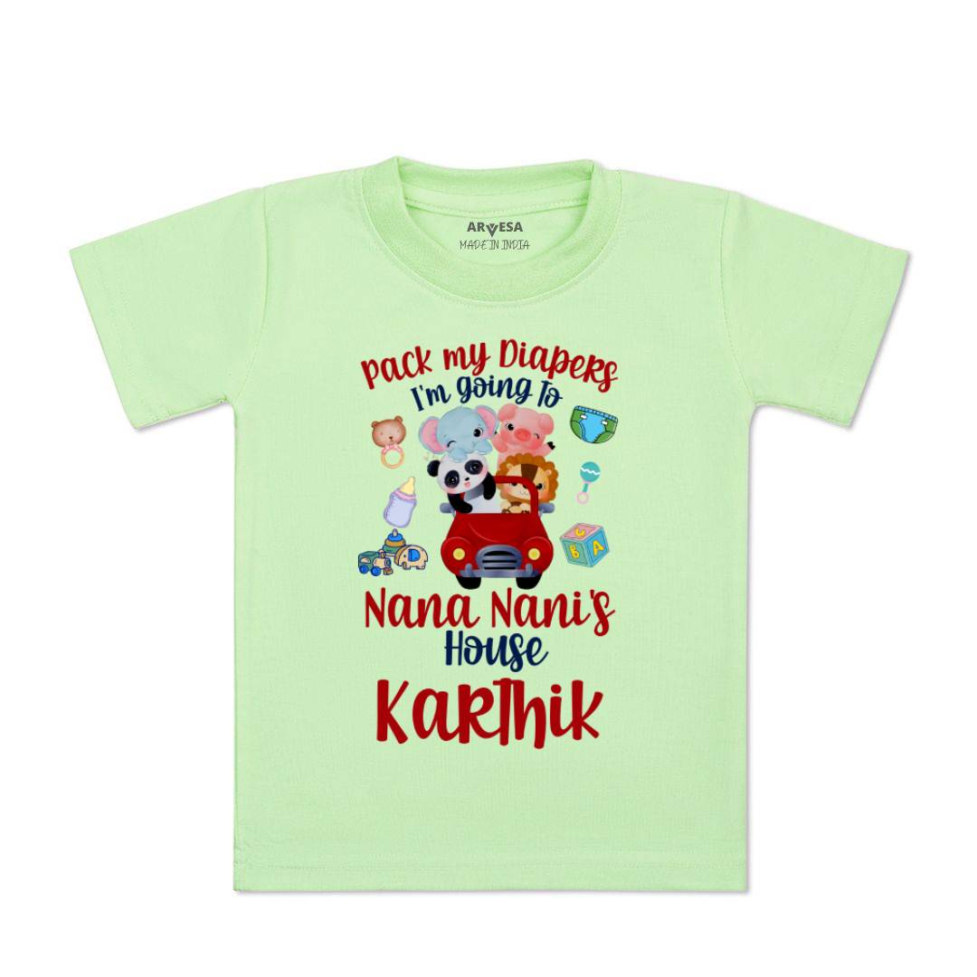 Arvesa I Am Going To Nana Nani House Baby Boy & Girl Dress