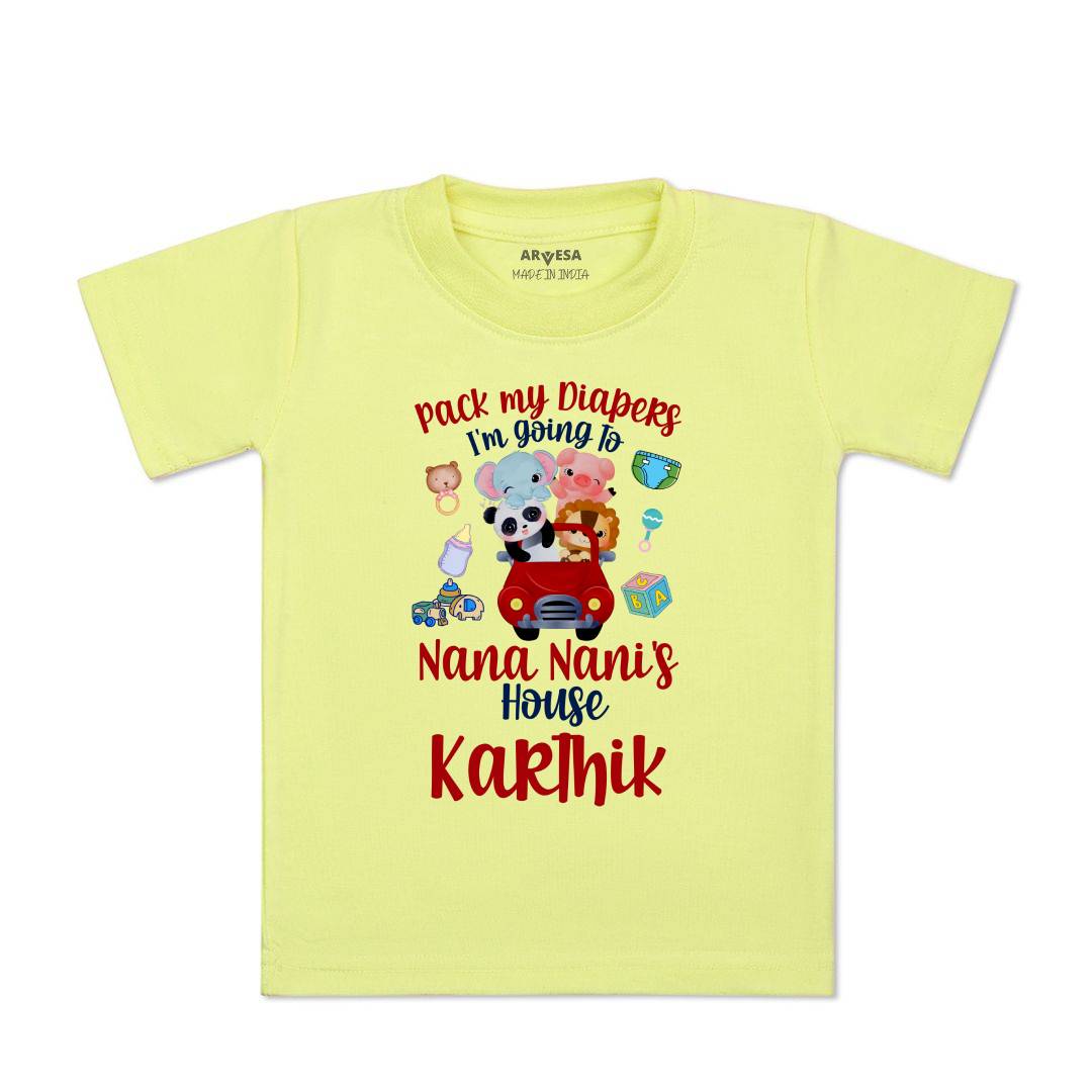 Arvesa I Am Going To Nana Nani House Baby Boy & Girl Dress