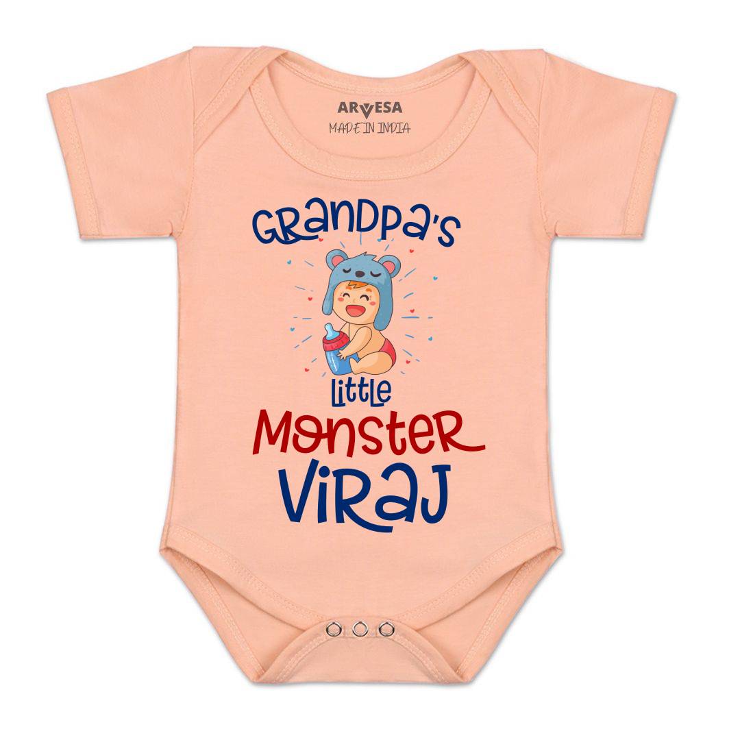 Arvesa Grandpa Little Monster Baby Boy & Girl Dress