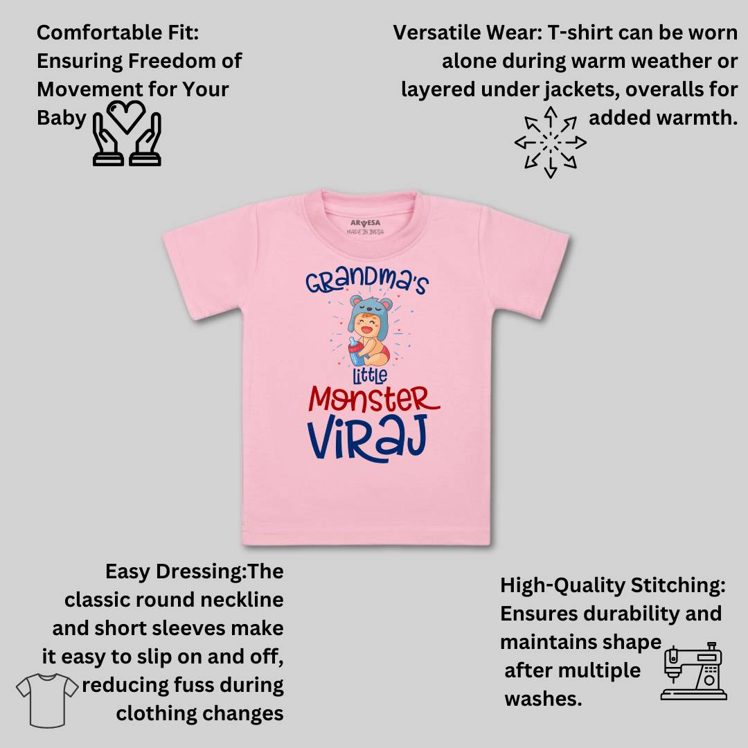 Arvesa Grandma Little Monster Baby Boy & Girl Dress