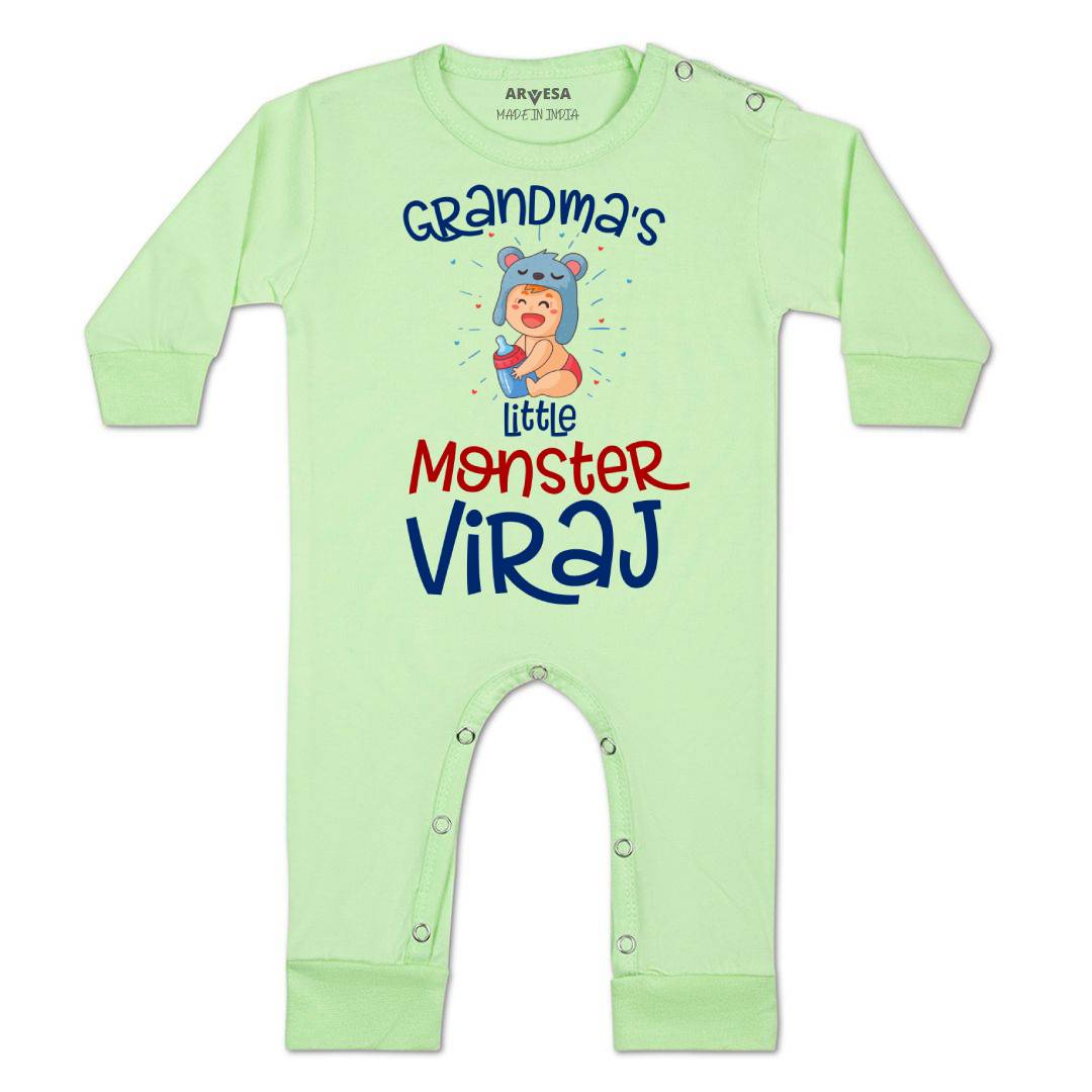 Arvesa Grandma Little Monster Baby Boy & Girl Dress