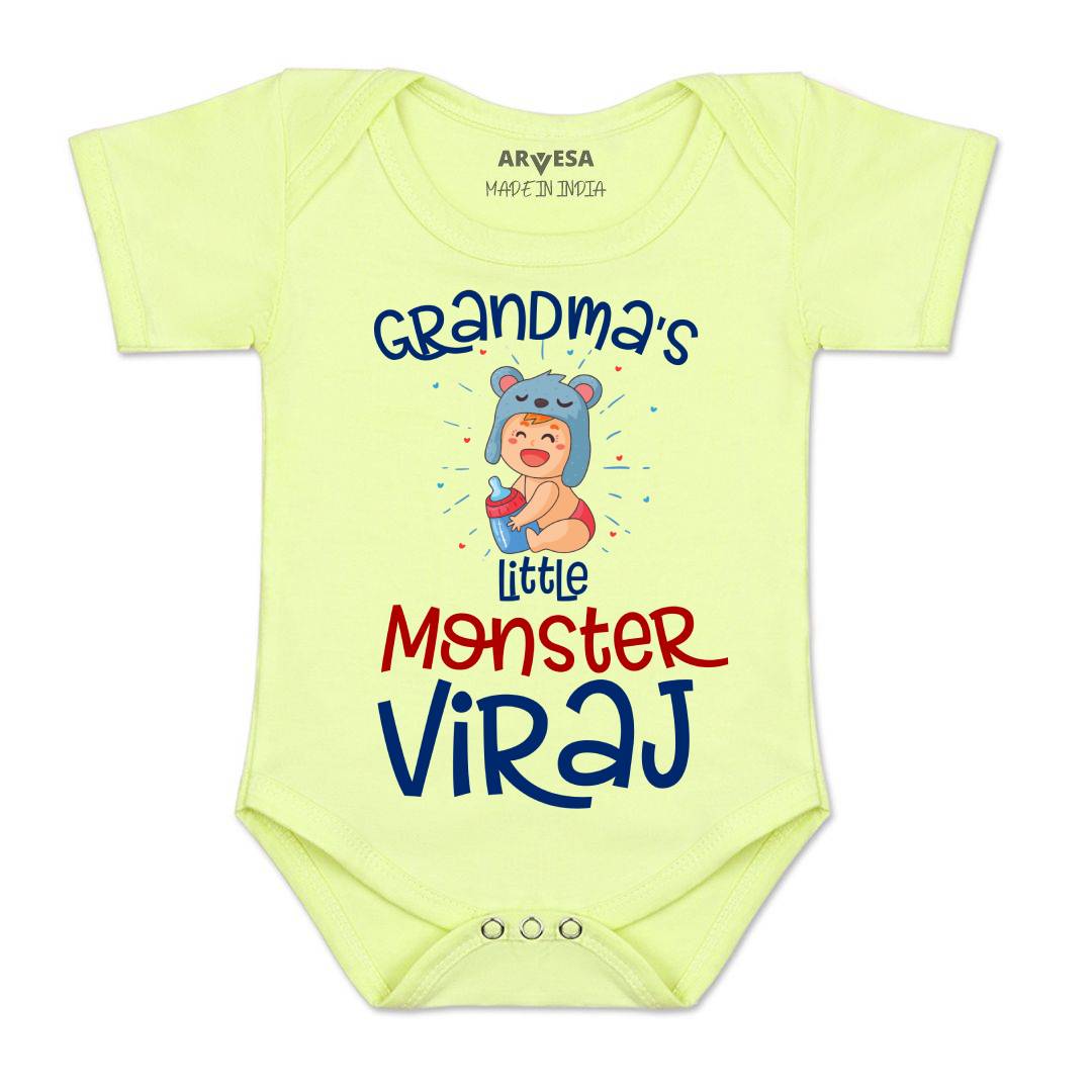 Arvesa Grandma Little Monster Baby Boy & Girl Dress
