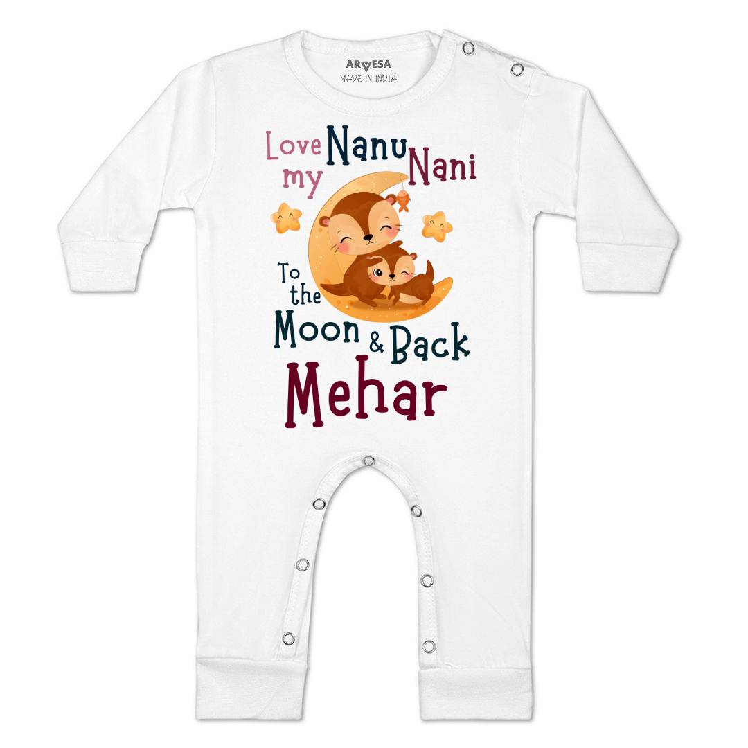 Arvesa Nanu Nani Love Moon & Back Baby Boy & Girl Dress