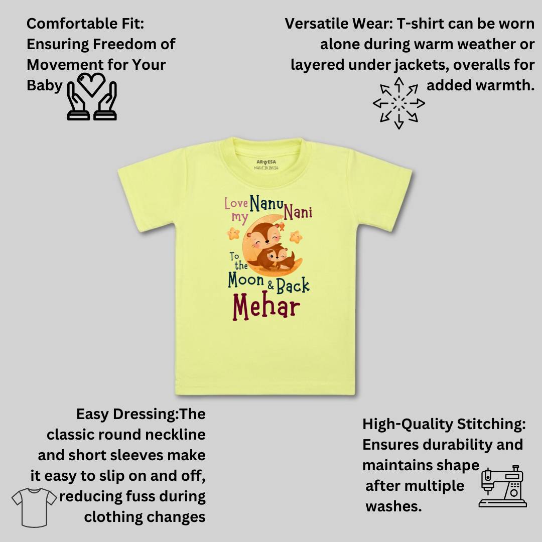 Arvesa Nanu Nani Love Moon & Back Baby Boy & Girl Dress