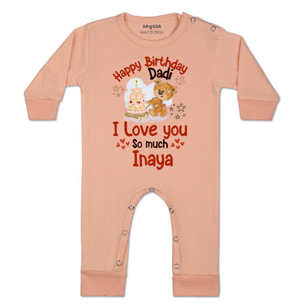 Arvesa Happy Birthday Dadi Baby Boy & Girl Dress