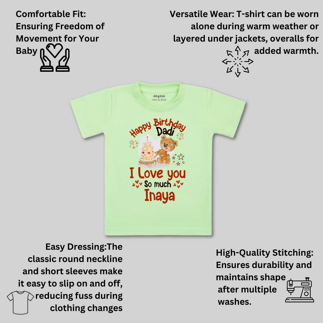 Arvesa Happy Birthday Dadi Baby Boy & Girl Dress
