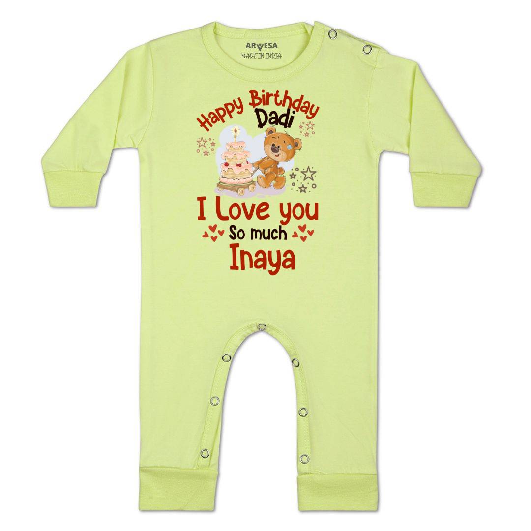Arvesa Happy Birthday Dadi Baby Boy & Girl Dress