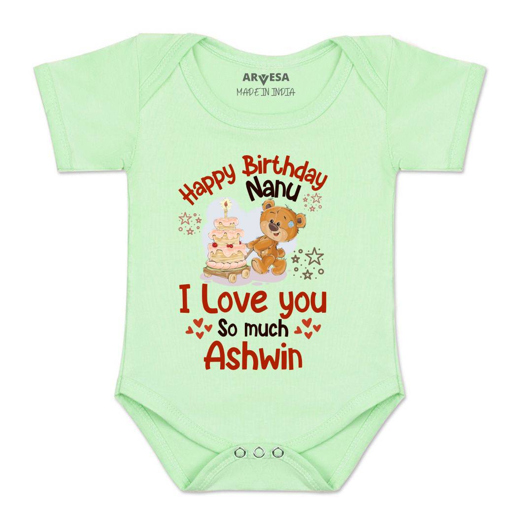 Arvesa Happy Birthday Nanu Baby Boy & Girl Dress