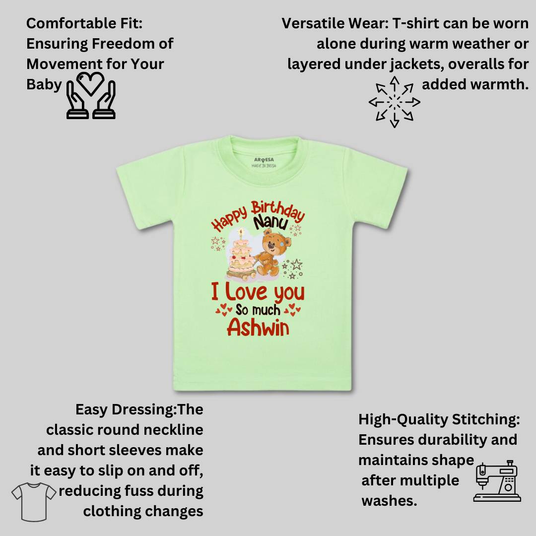 Arvesa Happy Birthday Nanu Baby Boy & Girl Dress