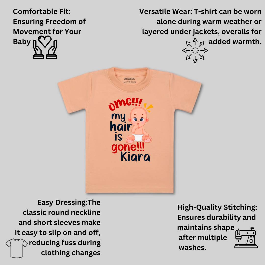 Arvesa Omg My Hair is Gone Baby Boy & Girl Dress