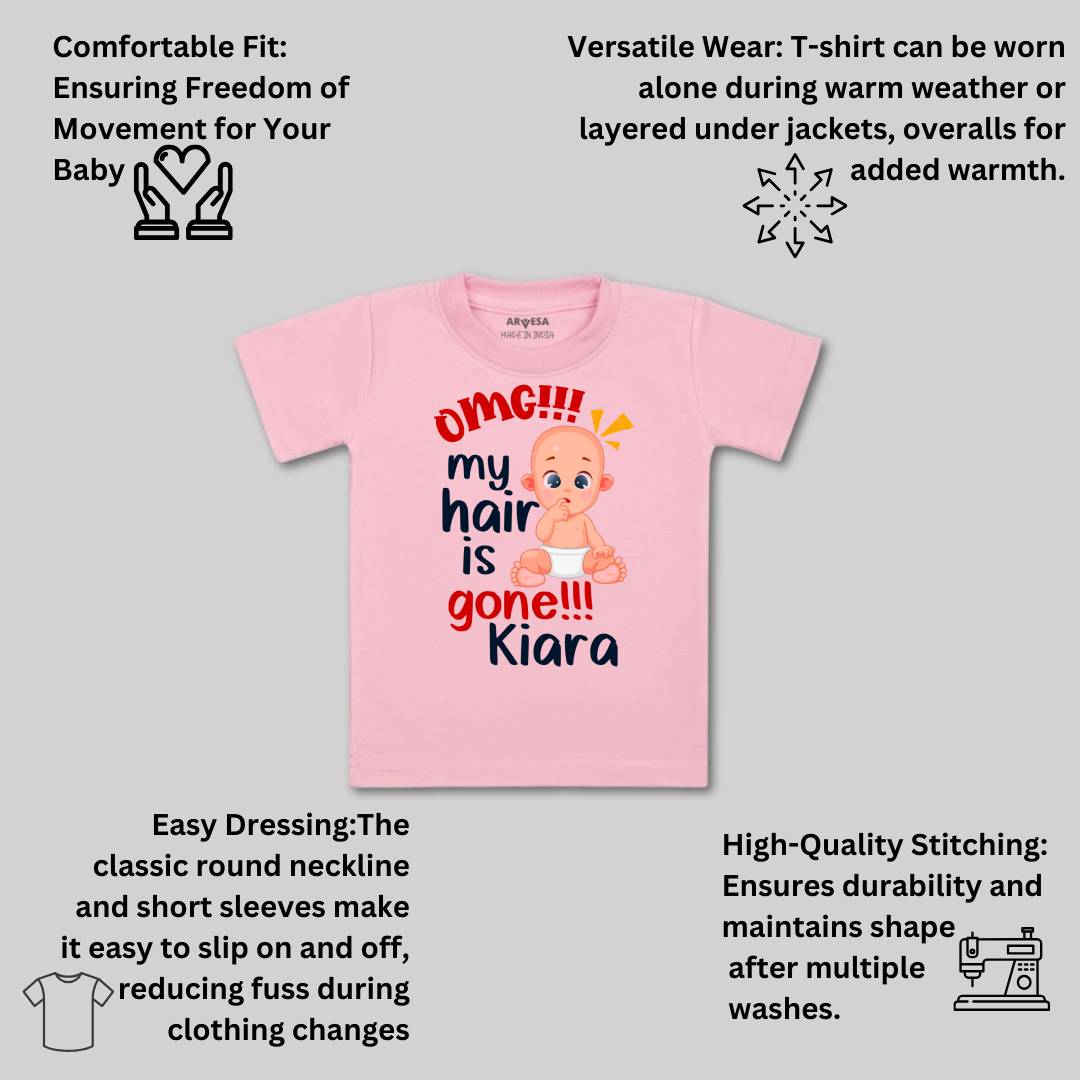 Arvesa Omg My Hair is Gone Baby Boy & Girl Dress