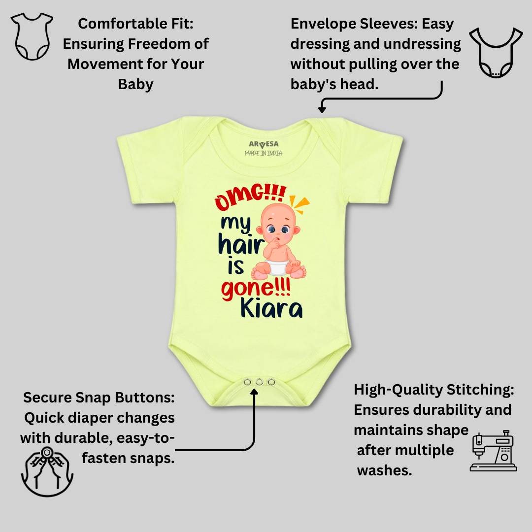 Arvesa Omg My Hair is Gone Baby Boy & Girl Dress