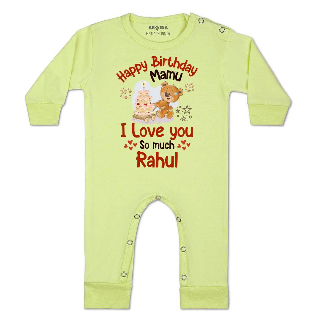 Arvesa Happy Birthday Mamu Baby Boy & Girl Dress