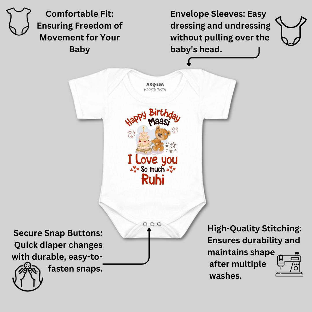 Arvesa Happy Birthday Maasi Baby Boy & Girl Dress