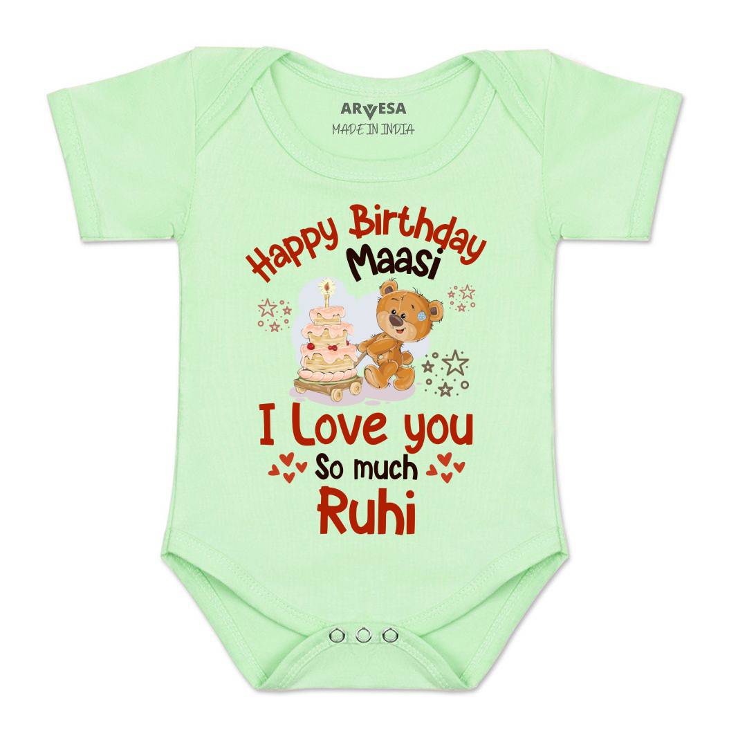 Arvesa Happy Birthday Maasi Baby Boy & Girl Dress