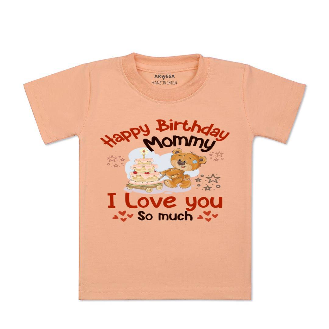 Arvesa Happy Birthday Mummy. I Love You So Much. Design-1304 White 0-3 Jumpsuit Baby Boy & Girl dress .