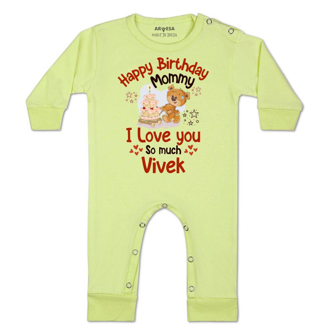Arvesa Happy Birthday Mummy. I Love You So Much. Baby Boy & Girl Dress