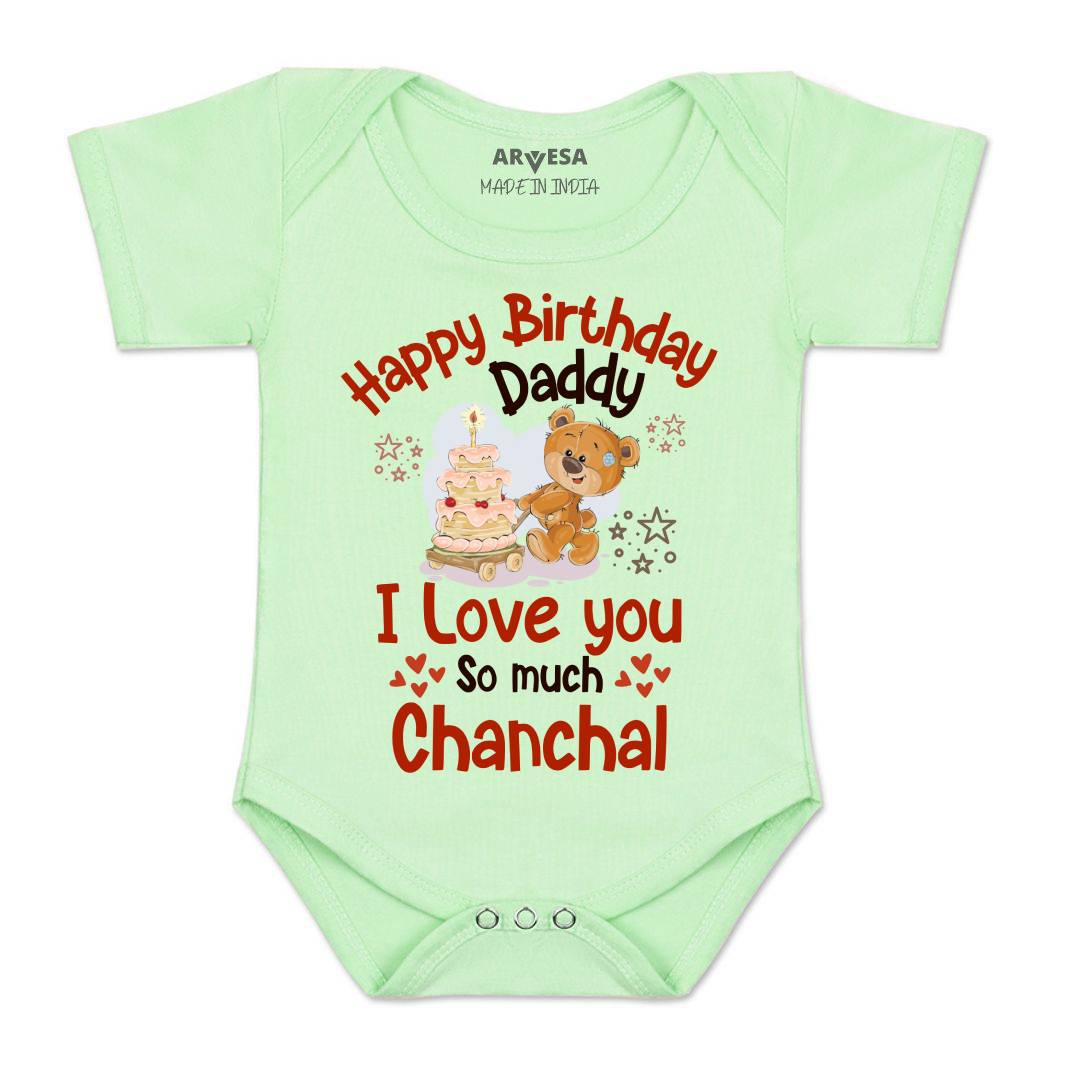 Arvesa Happy Birthday Daddy. I Love You So Much. Baby Boy & Girl Dress