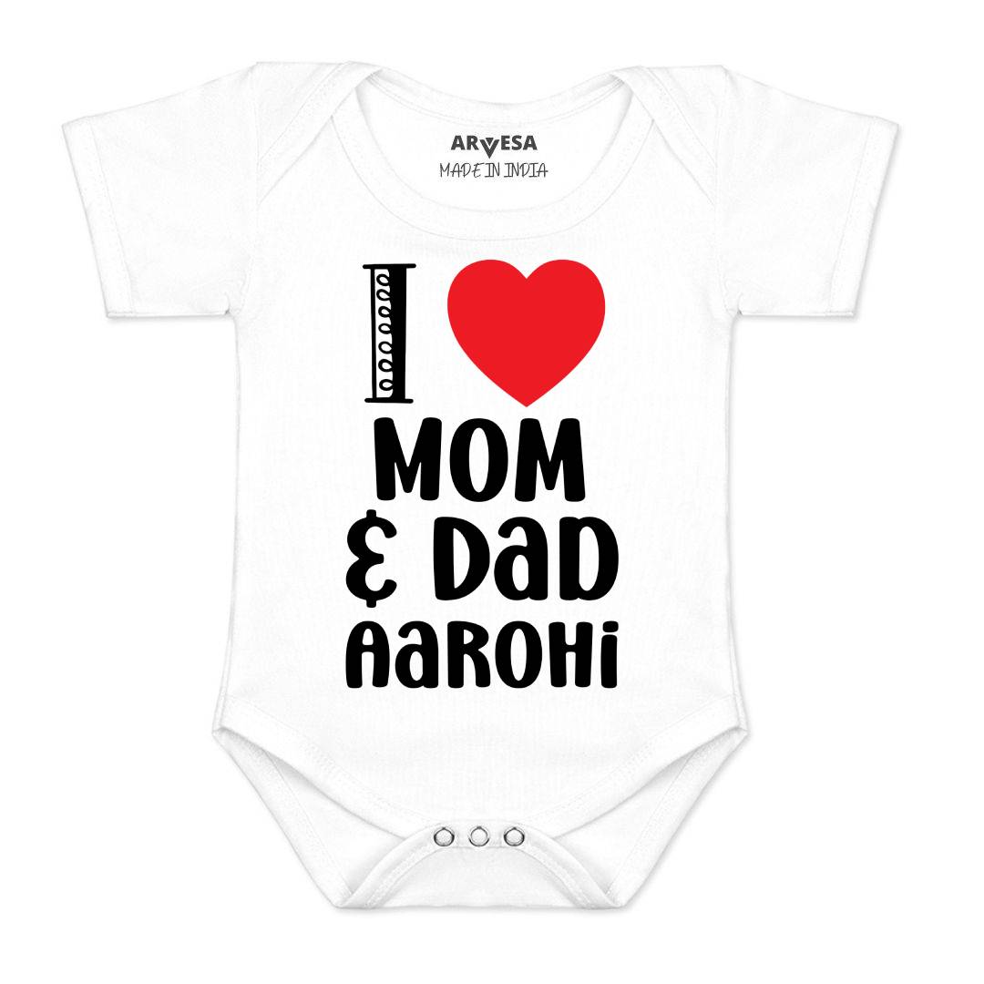 Arvesa I Love Mom And Dad Baby Boy & Girl Dress