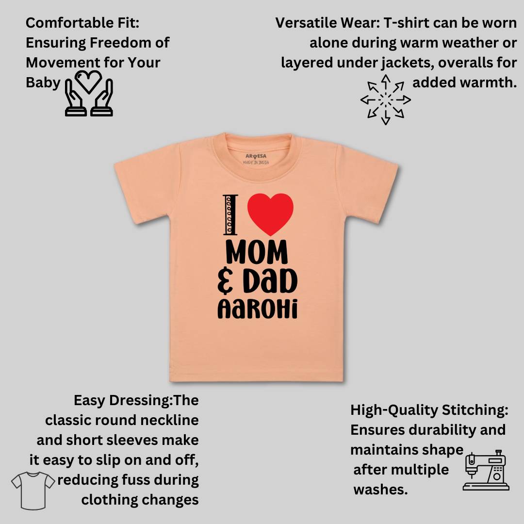 Arvesa I Love Mom And Dad Baby Boy & Girl Dress