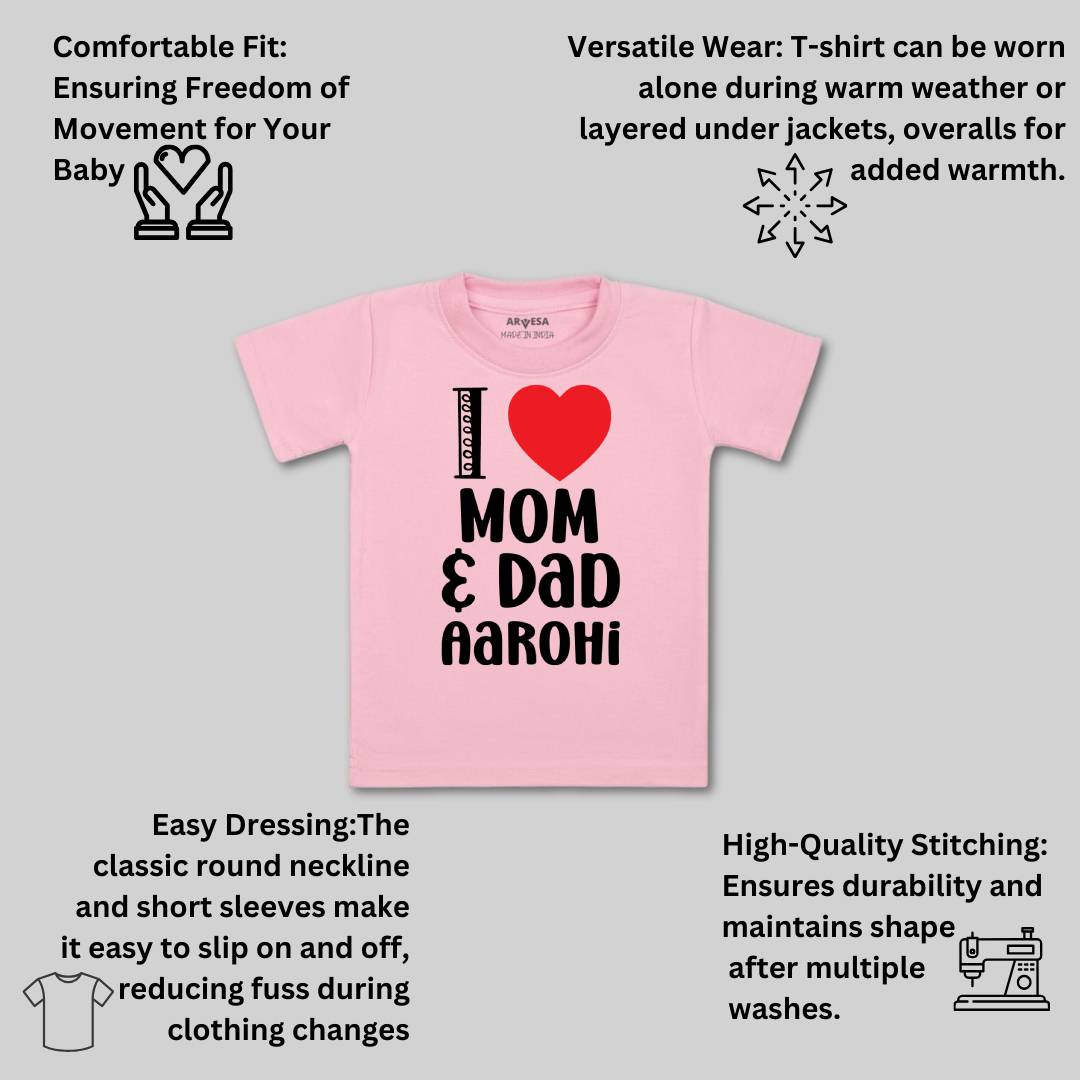 Arvesa I Love Mom And Dad Baby Boy & Girl Dress
