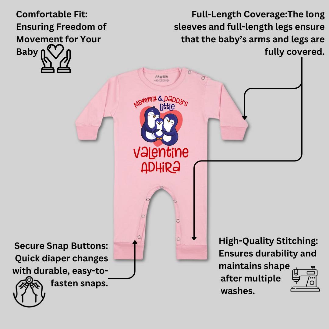 Arvesa Mommy And Daddy Little Valentine Baby Boy & Girl Dress