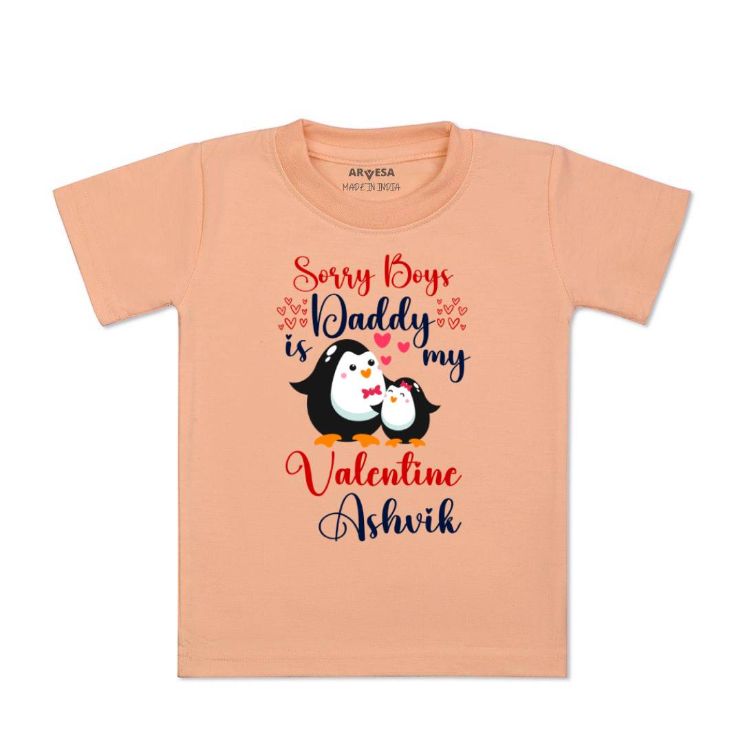 Arvesa Sorry Boys Daddy Is My Valentine Baby Boy & Girl Dress
