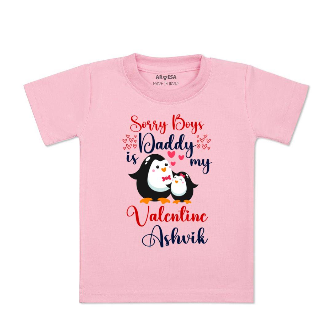 Arvesa Sorry Boys Daddy Is My Valentine Baby Boy & Girl Dress