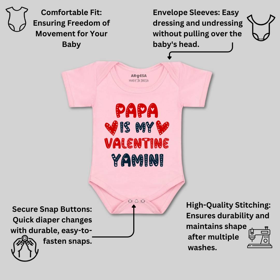 Arvesa Papa Is My Valentine Baby Boy & Girl Dress