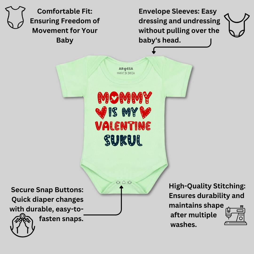 Arvesa Mom Is My Valentine Baby Boy & Girl Dress