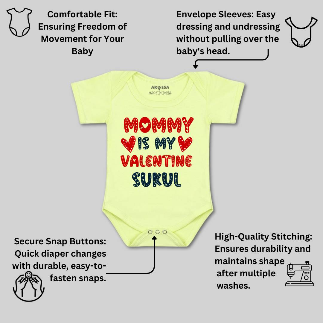Arvesa Mom Is My Valentine Baby Boy & Girl Dress