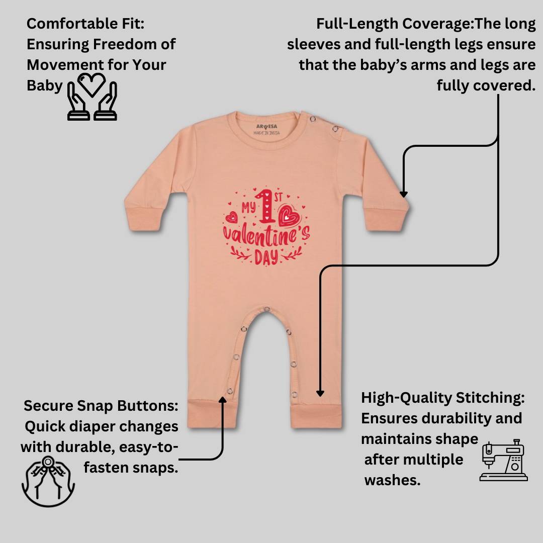 Arvesa Design-1319 Valentine My First Baby Boy and Baby Girl Dress .