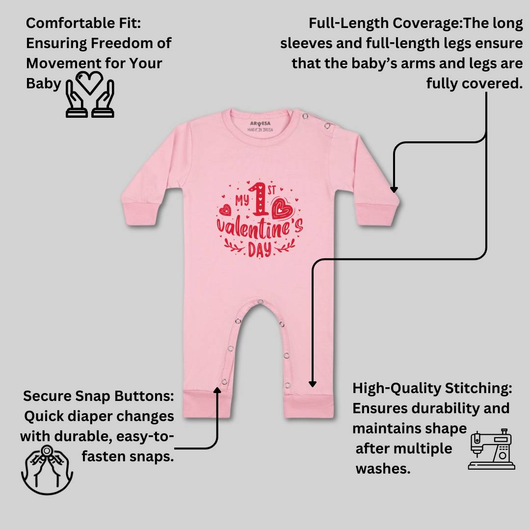 Arvesa Design-1319 Valentine My First Baby Boy and Baby Girl Dress .