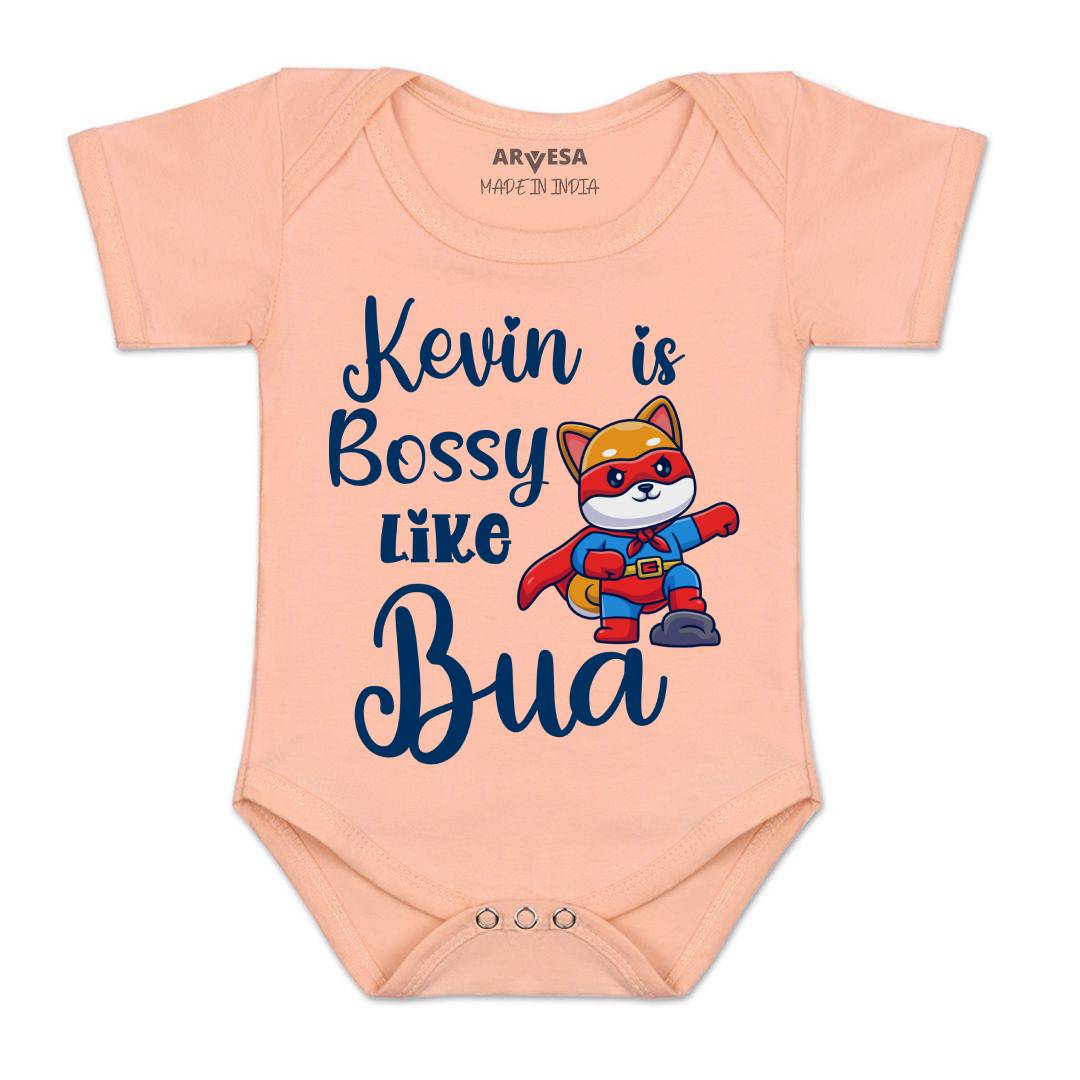 Arvesa Bossy Like My Bua Baby Boy & Girl Dress