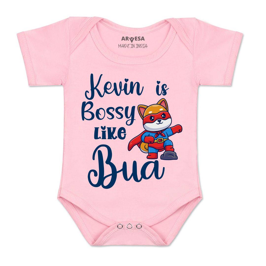 Arvesa Bossy Like My Bua Baby Boy & Girl Dress