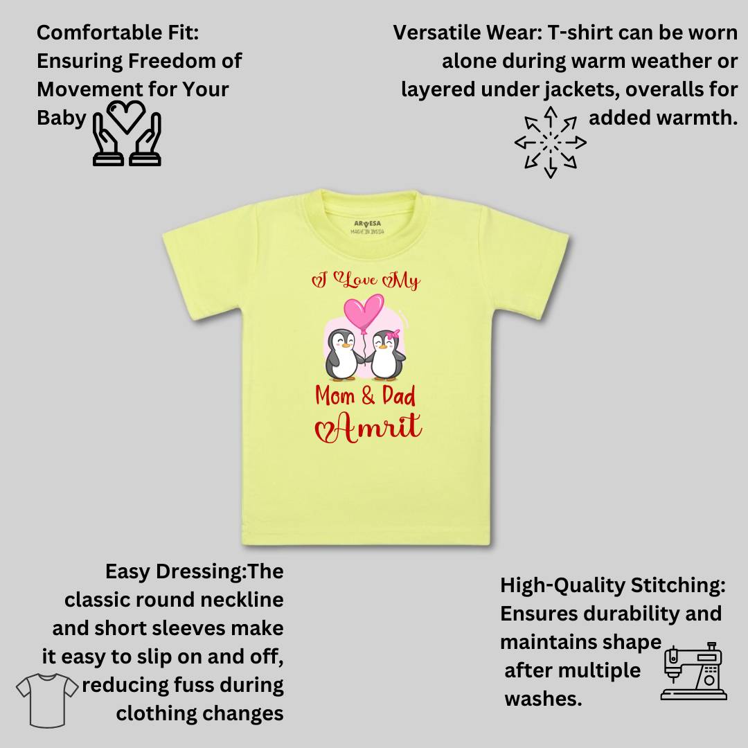 Arvesa I love My Mom and Dad Baby Boy & Girl Dress