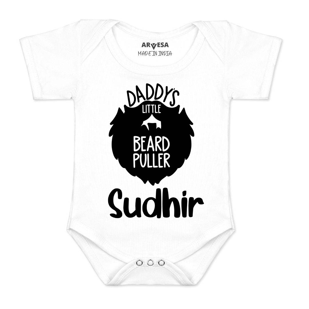 Arvesa Daddy Little Beard Puller Baby Boy & Girl Dress