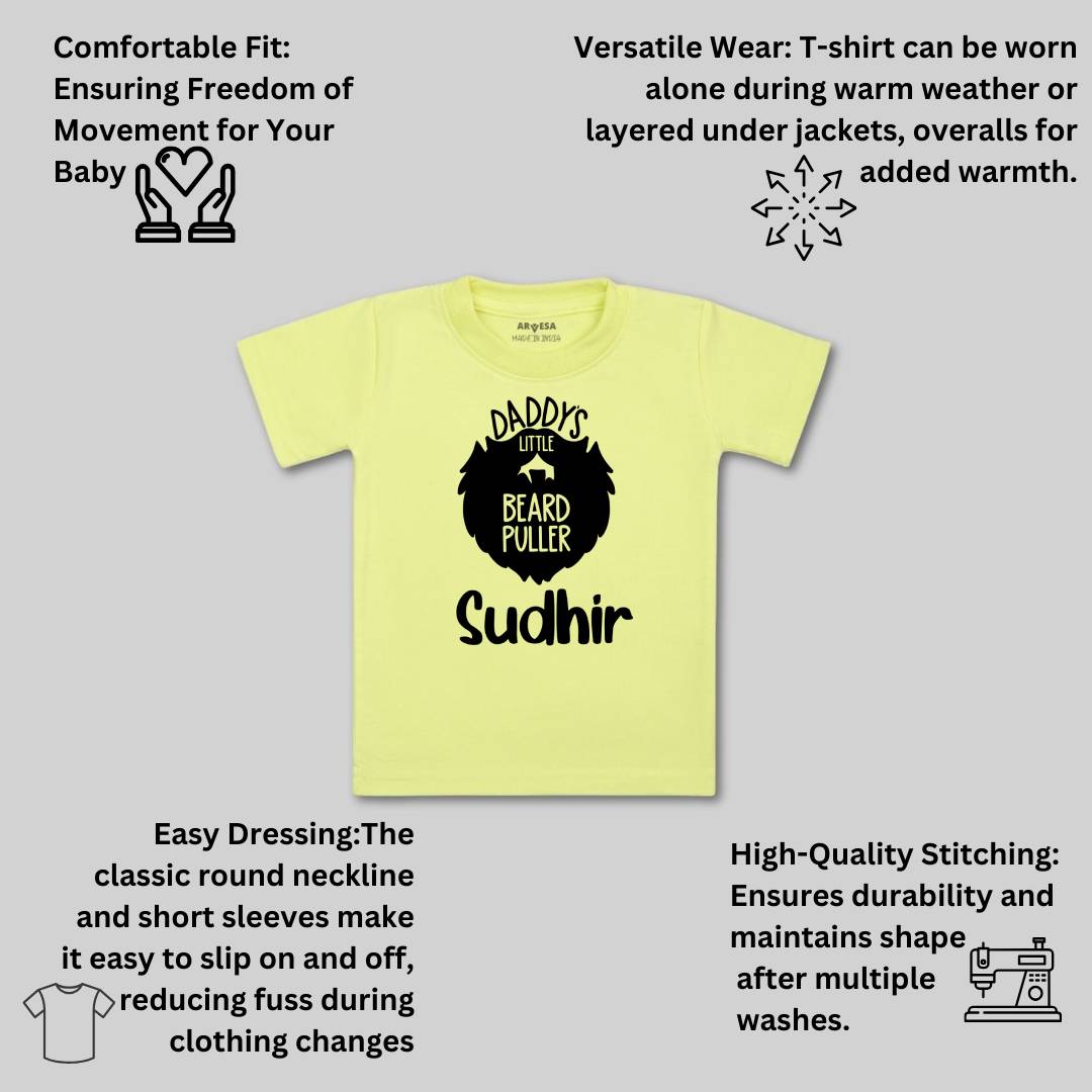 Arvesa Daddy Little Beard Puller Baby Boy & Girl Dress