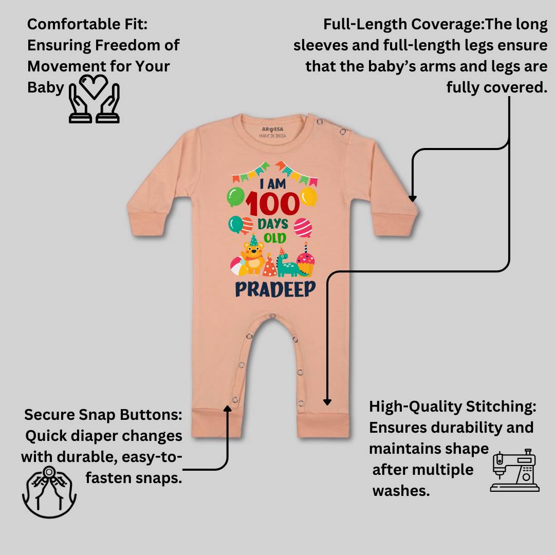Arvesa 100 Days Birthday Baby Boy & Girl Dress