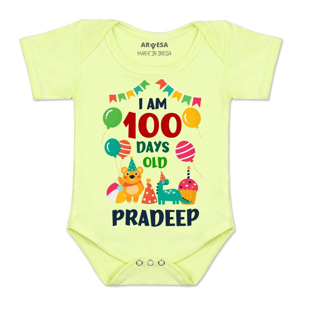 Arvesa 100 Days Birthday Baby Boy & Girl Dress