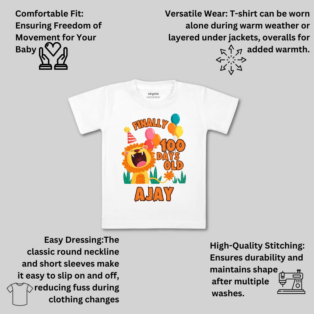 Arvesa 100 Days Birthday Baby Boy & Girl Dress