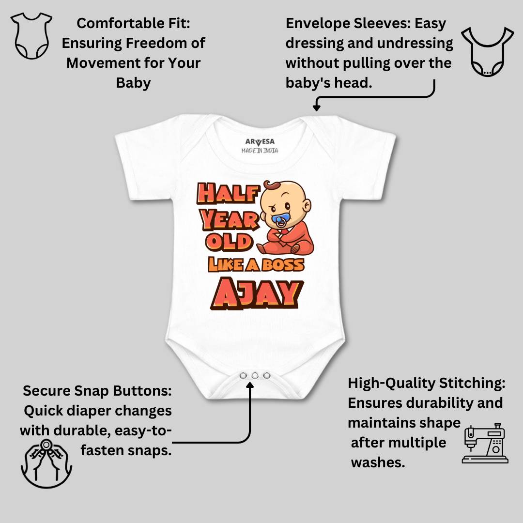 Arvesa Half Birthday Baby Boy & Girl Dress
