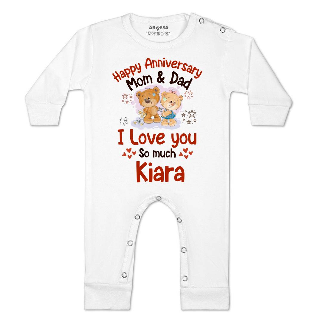 Arvesa Happy Anniversary Mom & Dad Baby Boy & Girl Dress