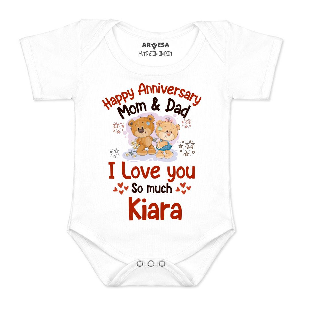 Arvesa Happy Anniversary Mom & Dad Baby Boy & Girl Dress