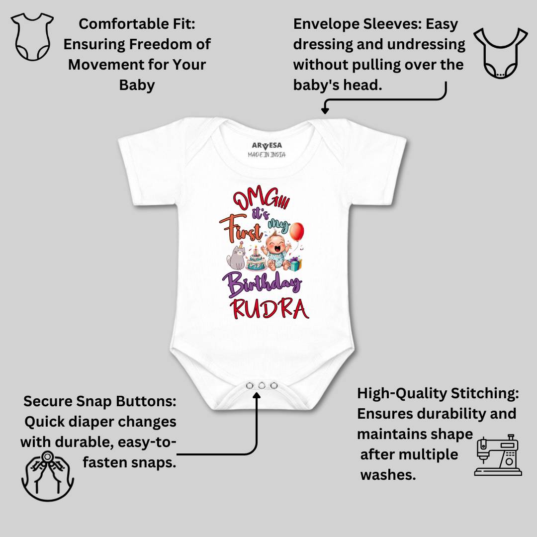 Arvesa One Year Birthday Baby Boy & Girl Dress