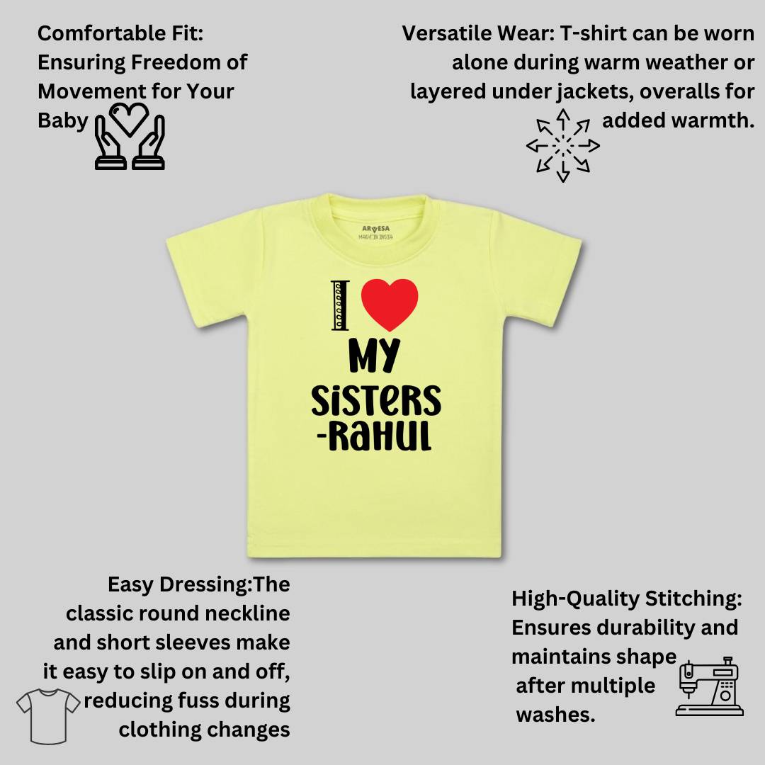 Arvesa I Love My Sister Baby Boy & Girl Dress